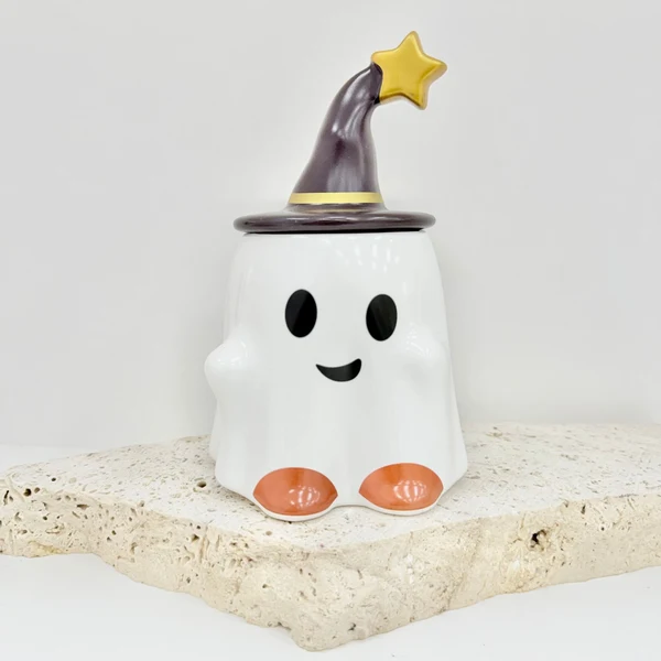Selected Halloween Ghost Mug with Lid Proven