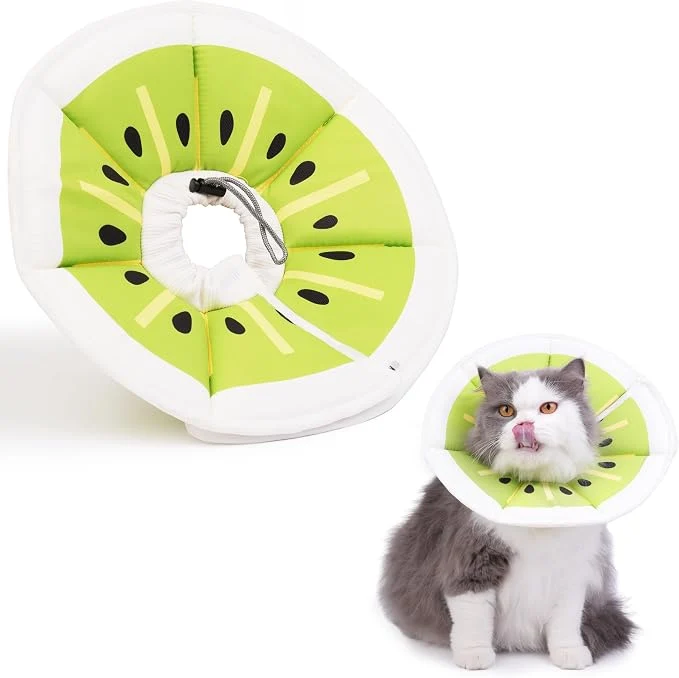 Verified Cat Cone Collar Soft Waterproof Cat Recovery Collar After Surgery Adjustable Relaxed