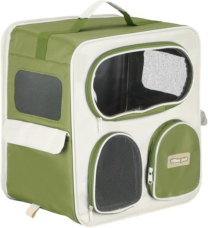 Traditional Pet Backpack Carrier Portable and Ventilated Nylon Dogs Cats and Small Elegant