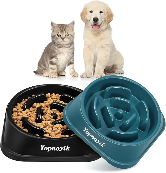 Exclusive 2 Pack Slow Feeder Dog Bowls for Healthy Eating Non-Slip and Anti-Choking Design Reduces Bloating Overeating for Small Dogs Easy to CleanAbout ThisOverview Organic
