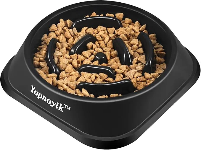 Crafted Slow Feeder Dog Bowls for Healthy Eating Non-Slip and Anti-Choking Design Reduces Bloating Overeating for Medium Dogs and Cats Easy to CleanAbout ThisOverview Consistent