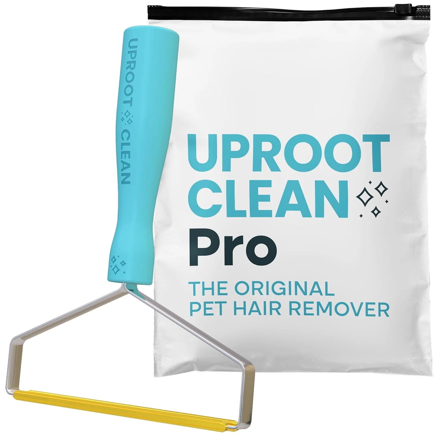 Original Uproot Cleaner Pro Pet Hair Removal Tool – Special Dog Hair Remover Multi Fabric Edge and Carpet Rake by Uproot Clean – Cat Fur Remover for Couch Pet Towers Rugs Cat Mats and Trunks Much More