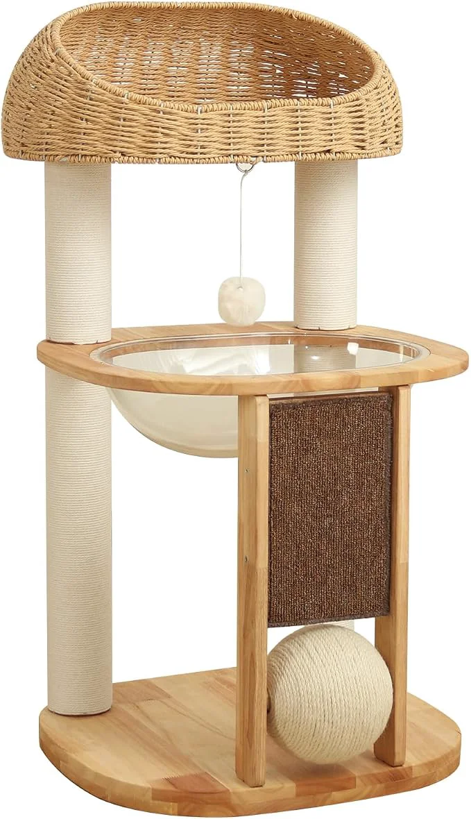 Trusted Wood Cat Tree for Large Cats Modern Cat Tree Tower Consistent