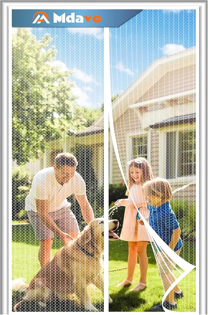 Classic Magnetic Screen Door Self Sealing Magnets Easy Install Screen Doors Smooth