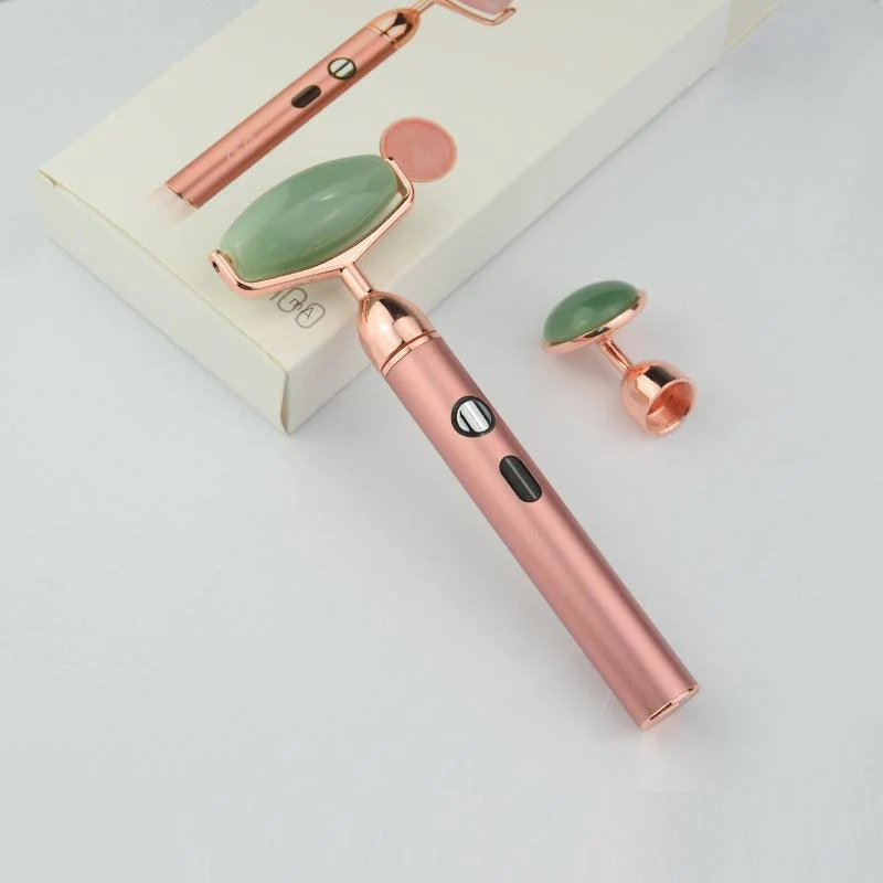 Fine Crafted ZAQ Sana Jade USB Rechargeable Vibrating Changeable Face Rollers – 3 Speed Outstanding