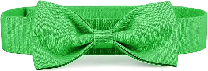 Fine Crafted Segarty Bow Tie for Dogs Neck Girth 16.5-21.3in Adjustable Green Bowtie Collar Powerful