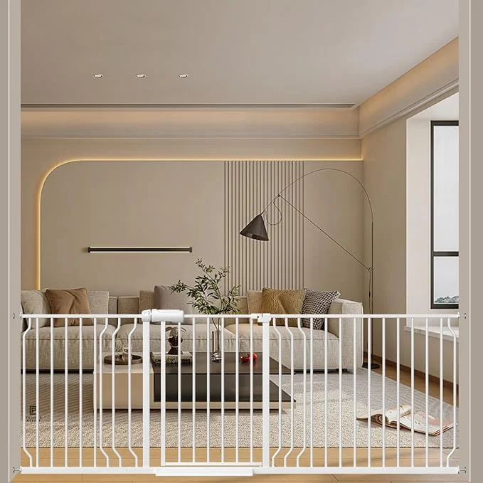 User-Friendly WAOWAO 71.65-85.03 Baby Gate Extra Wide Pressure Mounted Walk Through Swing Consistent