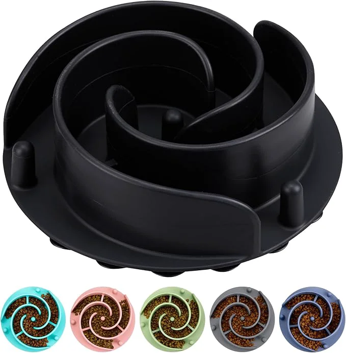 User-Friendly Slow Feeder Dog Bowls Insert alk Soft Silicone Slow Eating Feeder Insert with Suction Cups for Small Medium and Large Dogs Fit into Basic and d Dog Bowls BlackAbout ThisOverview Flexible