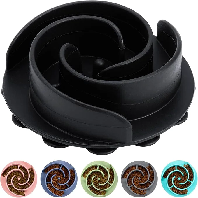 Selected Slow Feeder Dog Bowls Insert alk Soft Silicone Slow Eating Feeder Insert with Suction Cups for Small Medium and Large Dogs Fit into Basic and d Dog Bowls BlackAbout ThisOverview Crafted