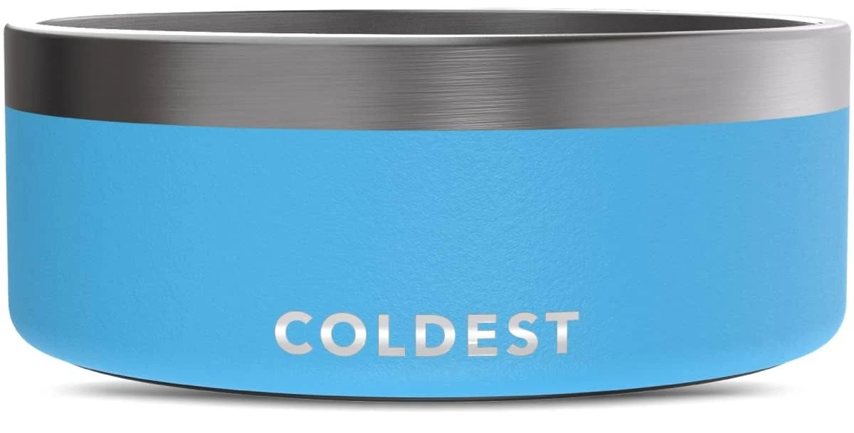 Premium Material Coldest Dog Bowl – 64 oz Celestial Blue 3-Layer Insulated Stainless Steel Anti-Rust Non-Slip Trusted