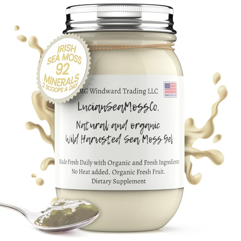 Official Organic Gold Wild Harvested Sea Moss Gel Natural