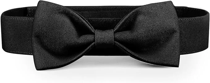 Environmentally Friendly Segarty Dog Wedding Outfit Adjustable Black Bowtie Collar Elegant