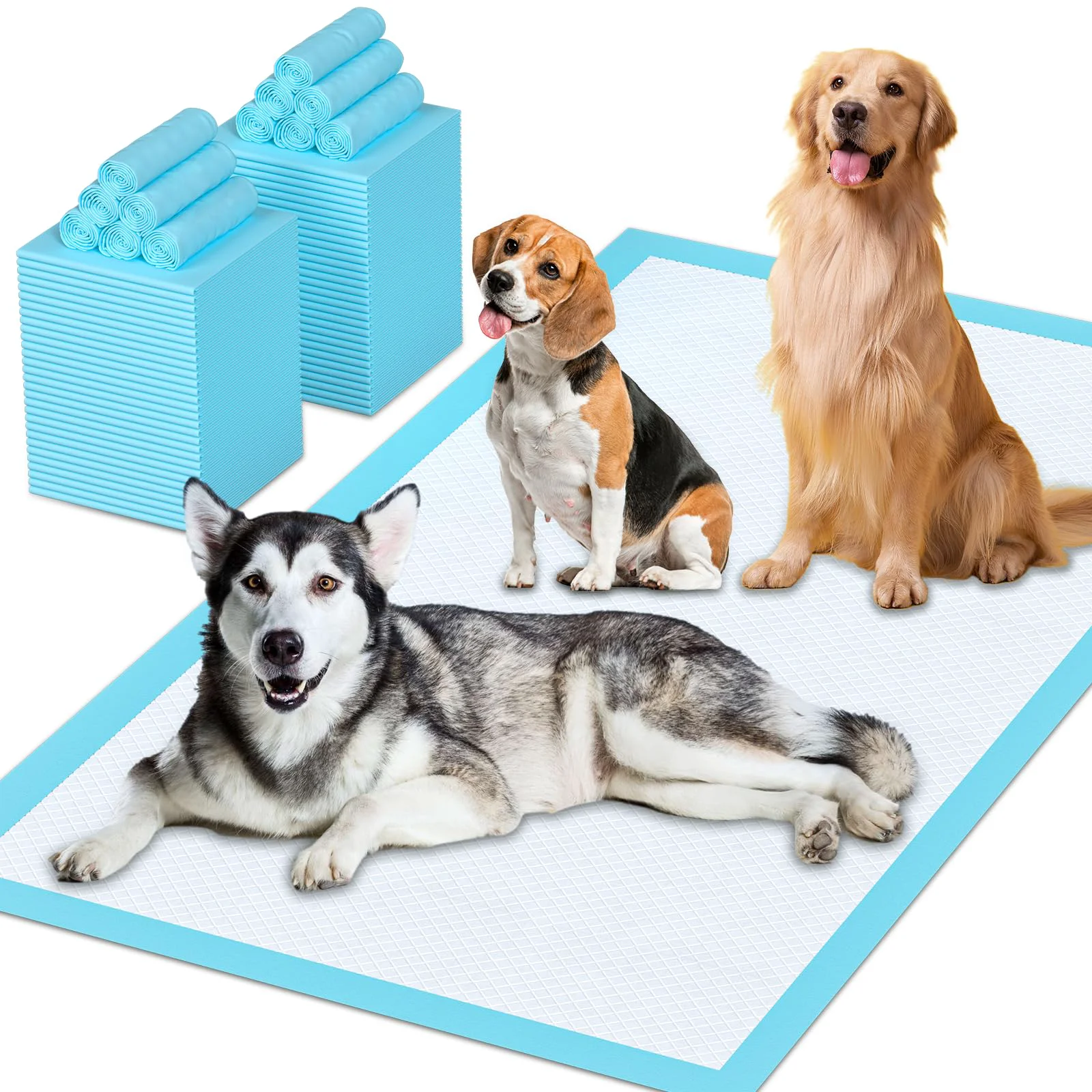 Smart LIYINGSER Puppy Pads Extra Large 31×47 – Leak-Proof Super Absorbent 40 Count Durable