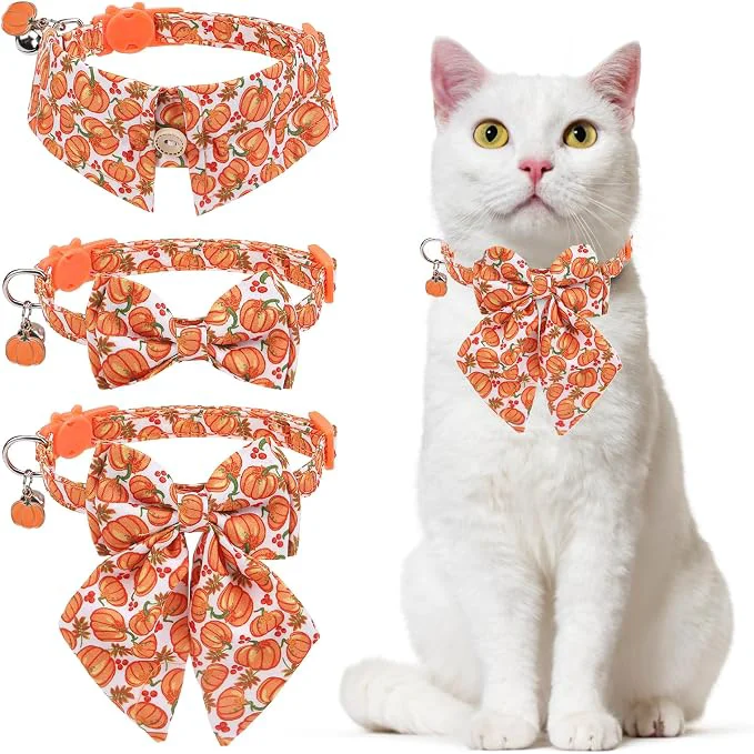 Trusted Thanksgiving Cat Collar Breakaway Halloween Kitten Collar Durable