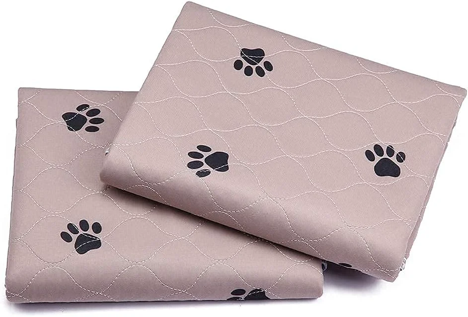 Practical SincoPet Washable Dog Pee Pads with Puppy Grooming Gloves Puppy Pads Reusable Pet Training Pads Large Dog Pee Pad Waterproof Pet Pads for Dog Bed Mat Super Absorbing Whelping Pads Solid