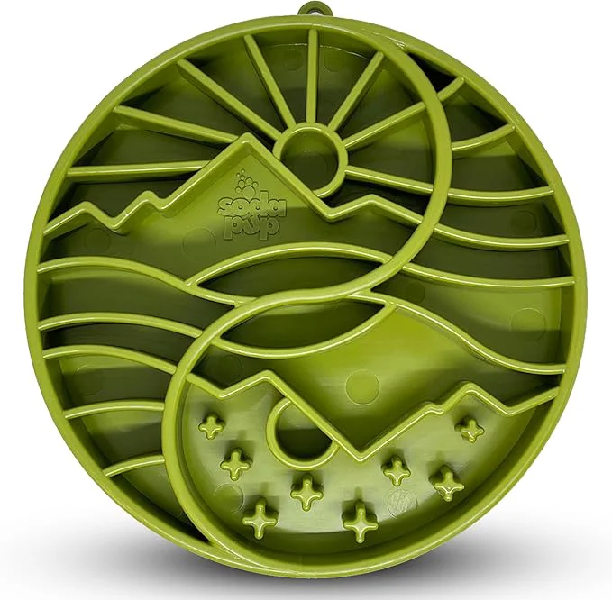 Functional SodaPup Yin Yang eTray – Durable Enrichment Feeder Made in USA from Non-Toxic Pet-Safe Food Safe Material for Mental Stimulation Calming Slowing Down Eating Healthy Digestion MoreAbout ThisOverview Advanced