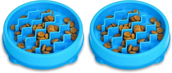 Reusable Catstages Kitty Slow Feeder Cat Bowl Blue Pack of 2 About ThisOverview Contemporary