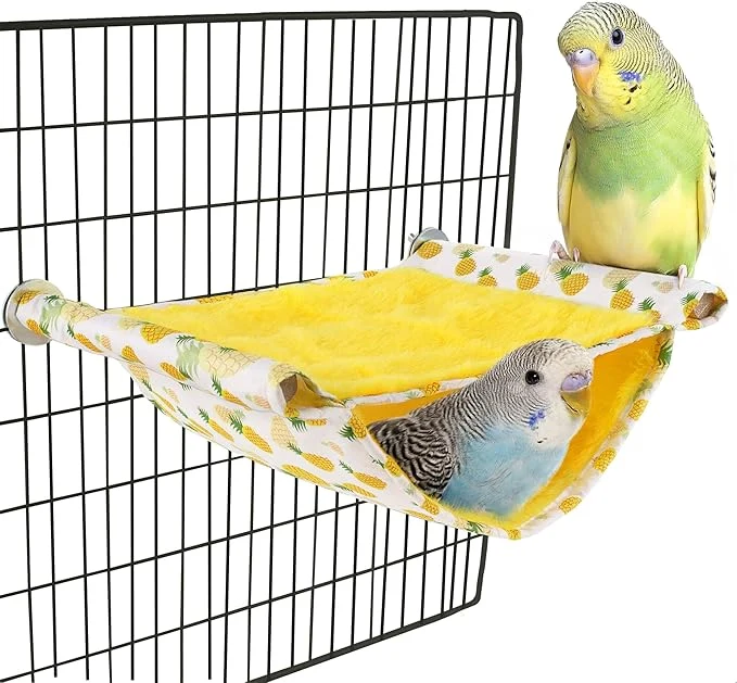 Crafted Mygeromon Bird Bed Hammock for Cage Parakeet Sleeping Hut Winter for Premium