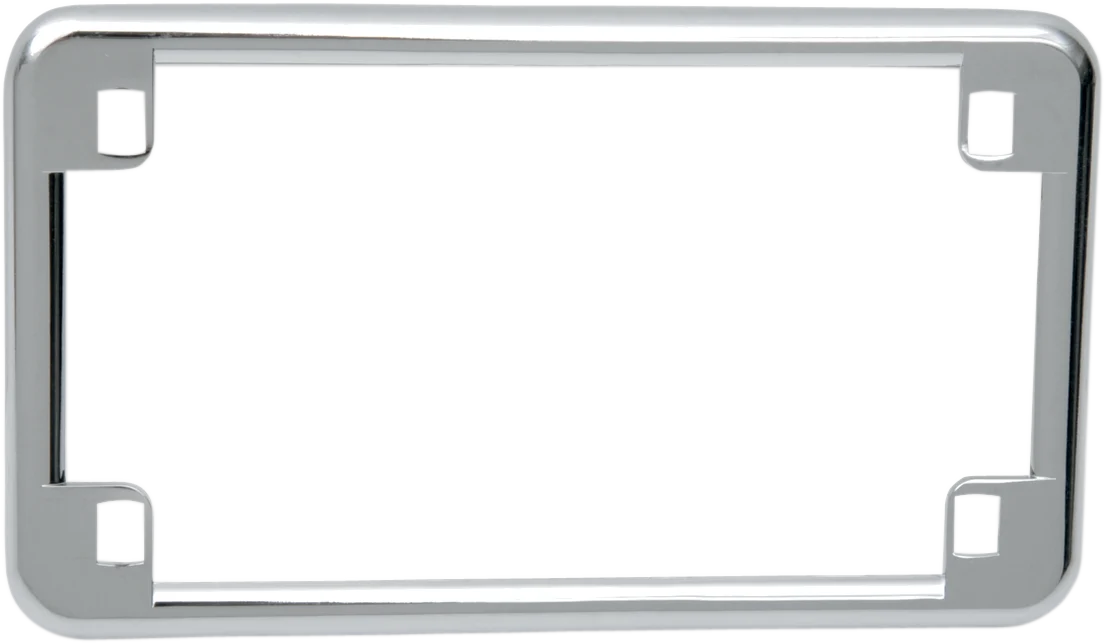Organic DRAG SPECIALTIES License Plate Frame – Chrome 74061 Long-Lasting