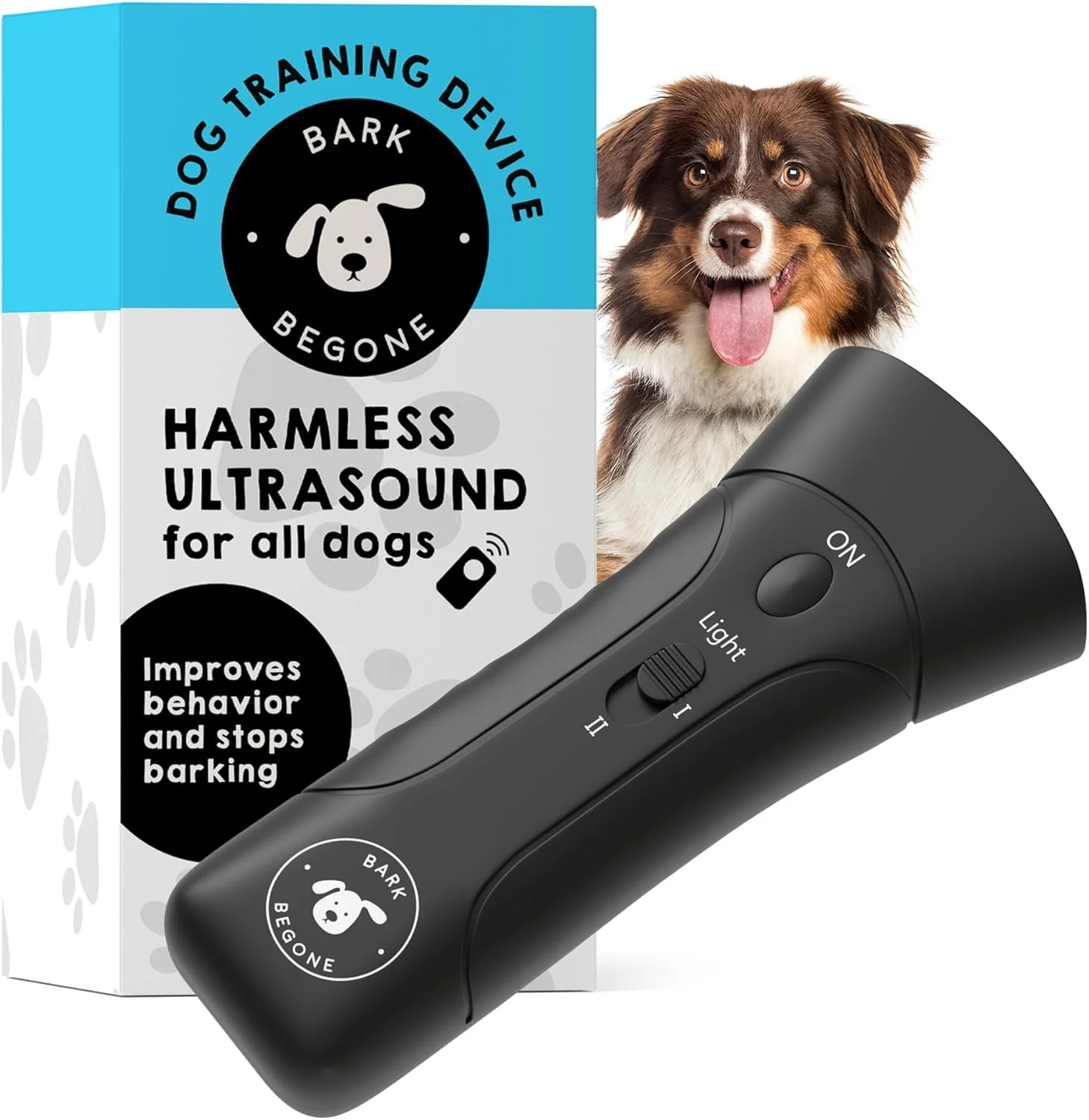 Optimized 2023 Ultrasonic Dog Bark Deterrent Behavior Corrector – Stop Barking Jumping Aggression Without Yelling – Just Point Press Backed by Kevin Harrington from Shark Tank Professional