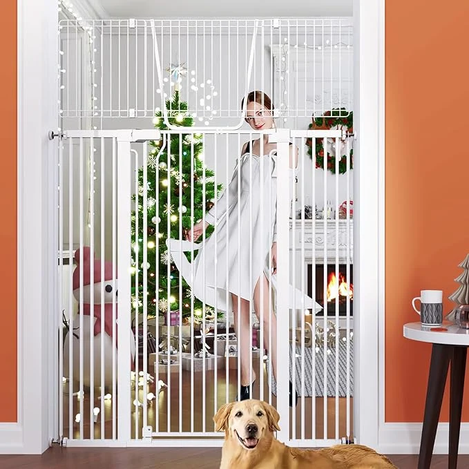 Practical 71 Extra Tall Cat Gate for Doorway – 28.5 -48.7 Extra Wide Pet Gate Detailed