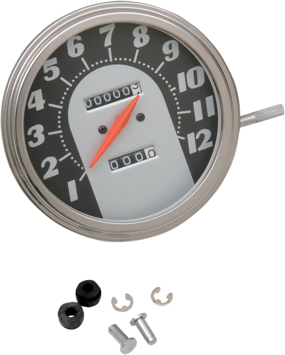 High-Quality DRAG SPECIALTIES 5 MPH FL-Style 2 1 Speedometer – ’62-’67 Black Face 72767M Exceptional