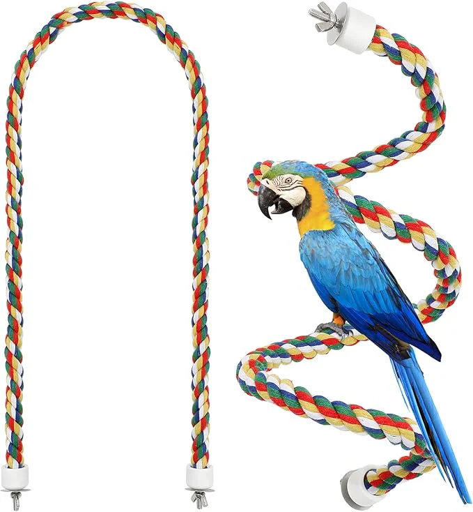 Prestigious iplusmile Bird Rope Perch Swing Climbing Toy Stylish