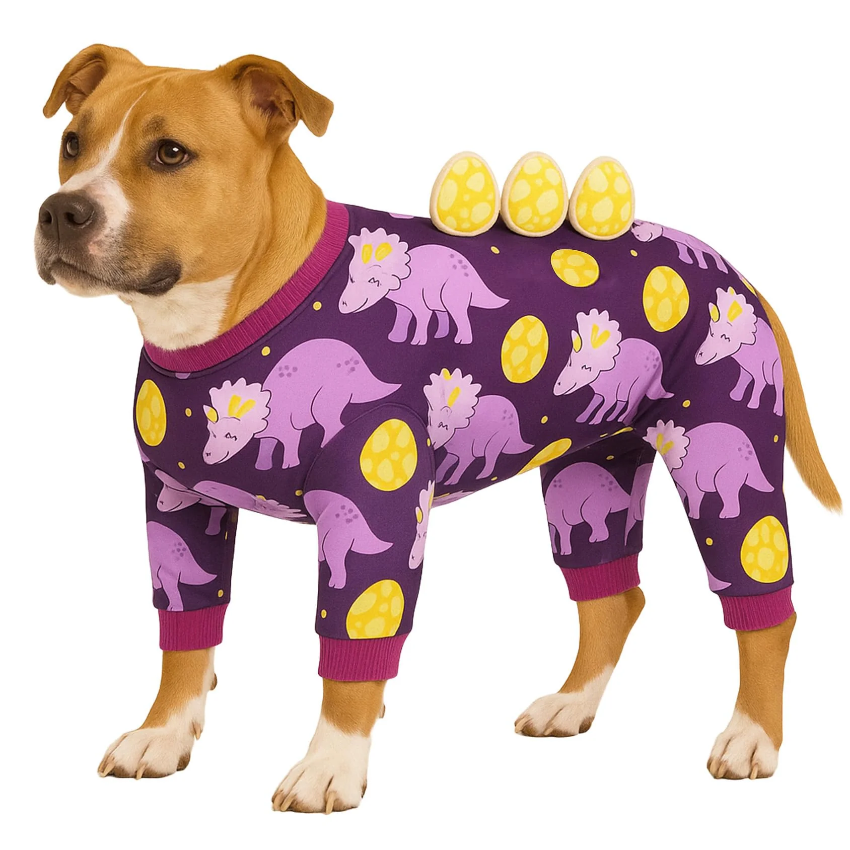 Premium Material LovinPet Large Dog Pajamas – Four-Leg Onesie 3XL Purple Proven