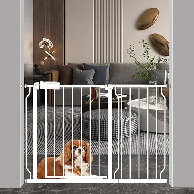 Healthy Safety Baby Gates for Doorway Stairs 43.5-48 Inch Extra Wide Child Gate for Kid Proven