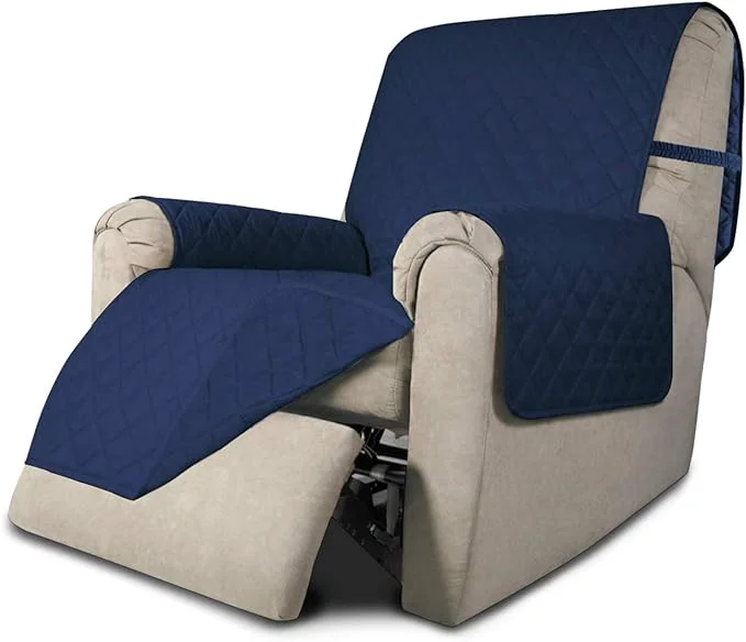 First-Class Easy-Going Recliner Chair Slipcover Reversible Sofa Cover Water Resistant Couch Cover Furniture Protector with Elastic Straps for Pets Dog Recliner Navy Navy About ThisOverview Minimalist