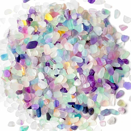 Next-Generation YATOJUZI 2lb Fluorite Aquarium Gravel Rocks Natural Tumbled Healing Crystal