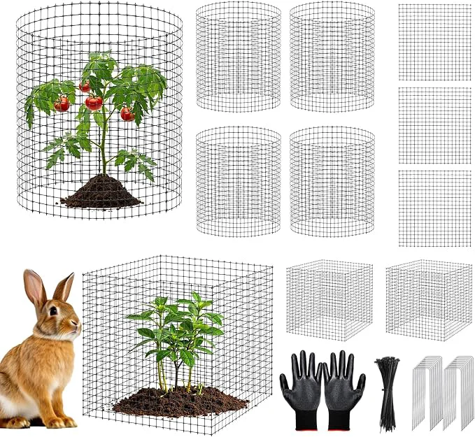 Optimized 60Pcs Plant Protectors from Animals Outdoor Plant Cages to Keep Animals Out Out Relaxed