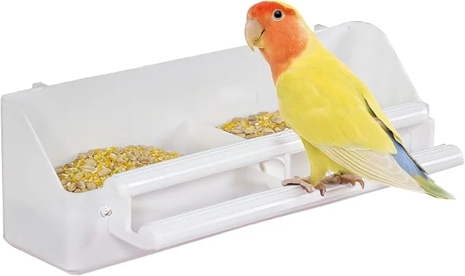 Soft Pawfly 1 Pack Bird Feeder for Cage Hanging Plastic Feeder Durable