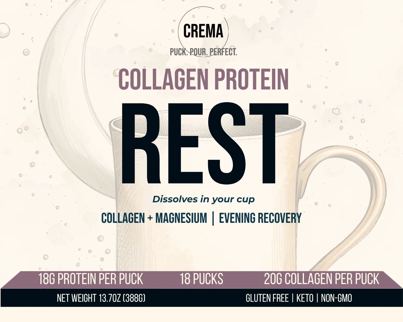 Enhanced Crema Rest – Collagen ProteinREST Eco-Friendly