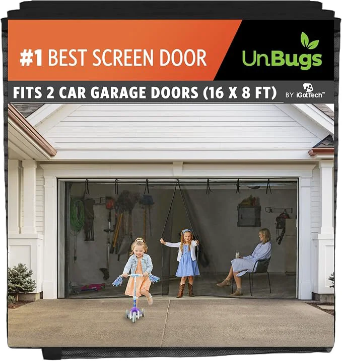 Versatile UnBugs Garage Screen Doors for 2 Car Garage Long-Lasting