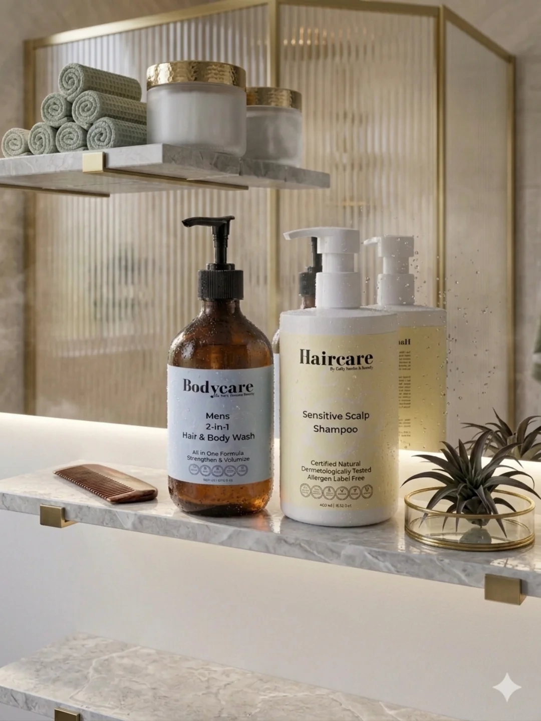 Fashionable Sensitive Scalp Shampoo Mens 2-In-1 Hair Body Wash Premium Material