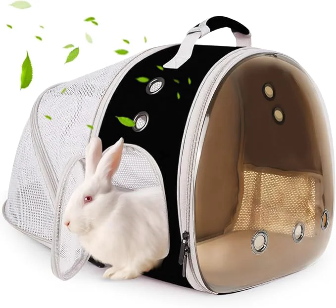 Secure Back Expandable Backpack for Small Animals Portable Travel Bag Breathable Pet Classic