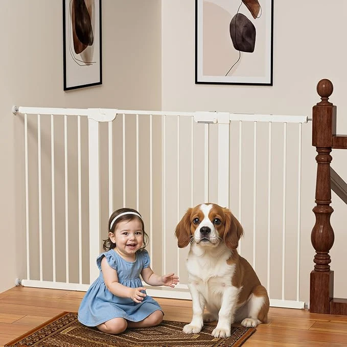 Proven 29.5-59.8 Magnetic Baby Gate for Stairs Baby Safety Essentials Auto Close Recyclable