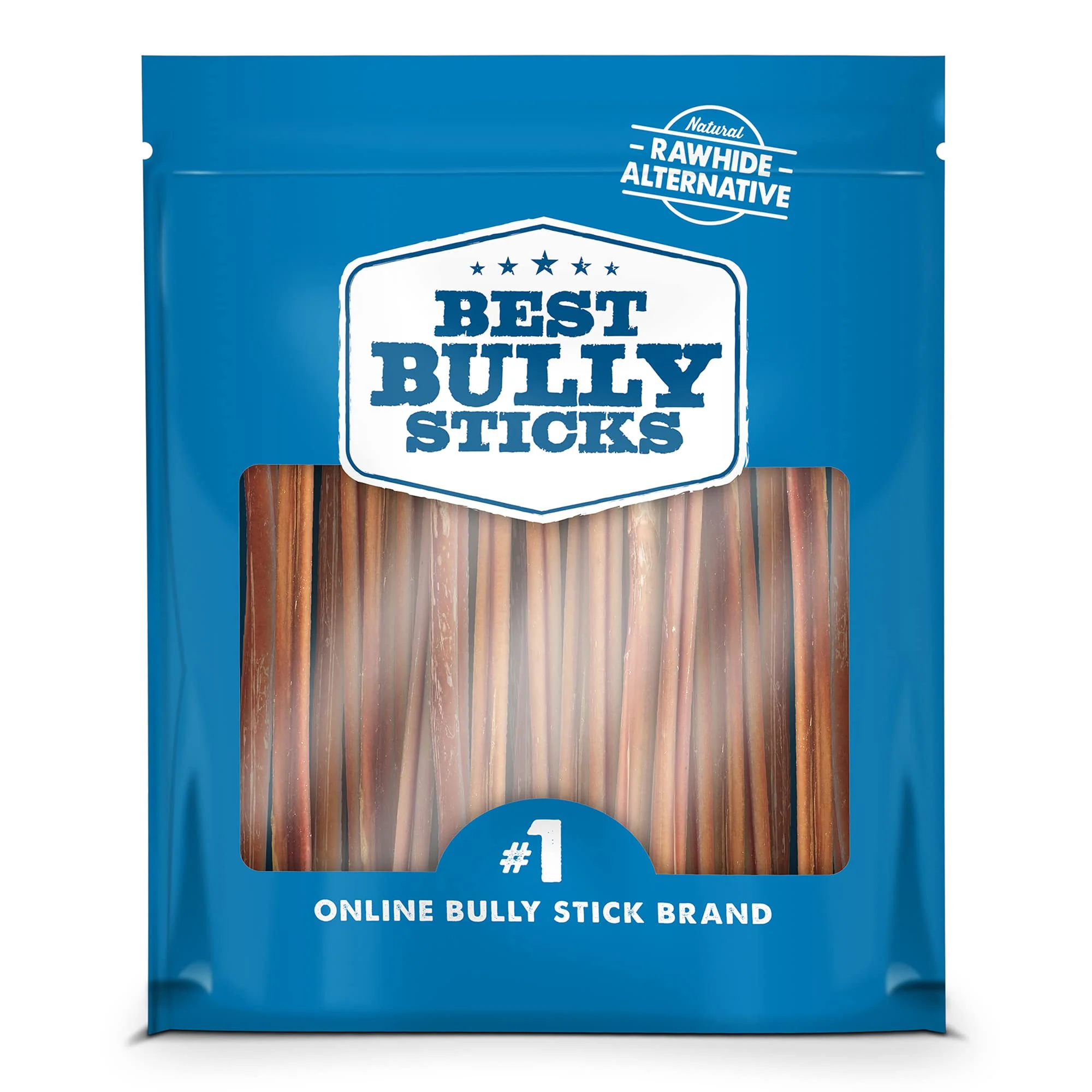 Environmentally Friendly Bully Sticks 6 Inch Thin Bully Sticks – 24 Count Natural Grass-Fed Grain Rawhide User-Friendly