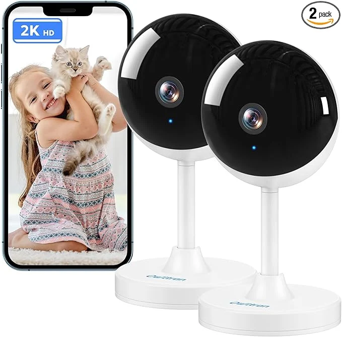 Fine owltron Indoor Security Camera 2K Cameras for Home Security with Motion Detection Pet Cam Baby Monitor with Night Vision 2.4 GHz WiFi Two-Way Talk Cloud SD Storage Works with Alexa 2 Pack About ThisOverview Trusted