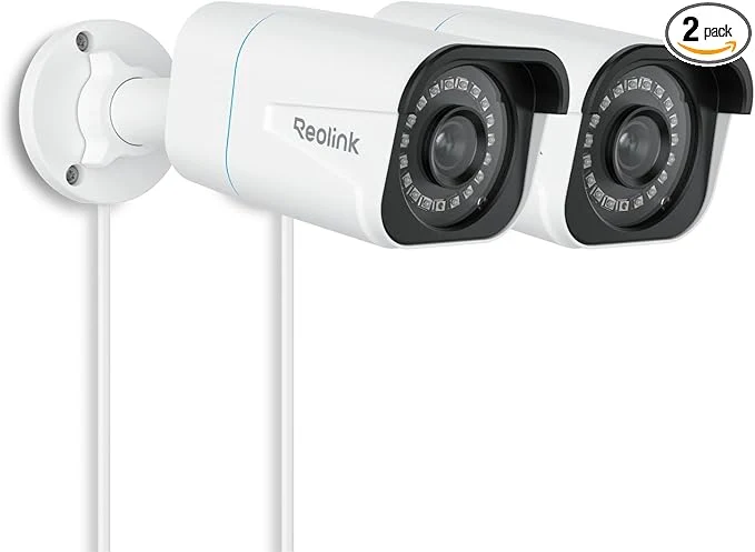 Professional REOLINK 4K 8MP Security Bullet PoE IP Camera Surveillance Outdoor Indoor Human Vehicle Pet Detection 100ft IR Night Vision Work with Smart Home Up to 512GB microSD Card RLC-810A Pack of 2 About ThisOverview Pure