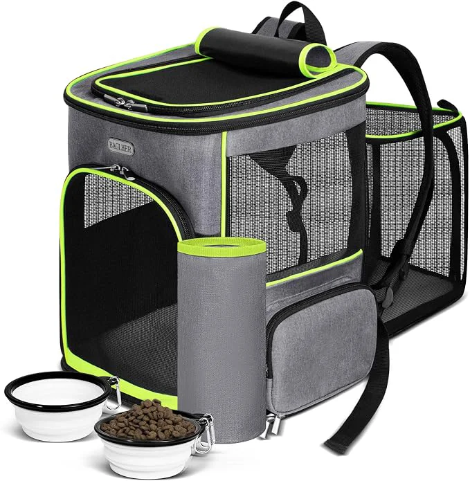 Consistent BAGLHER Expandable Cat Carrier Backpacks Retractable Pet Carrier Backpack Environmentally Friendly