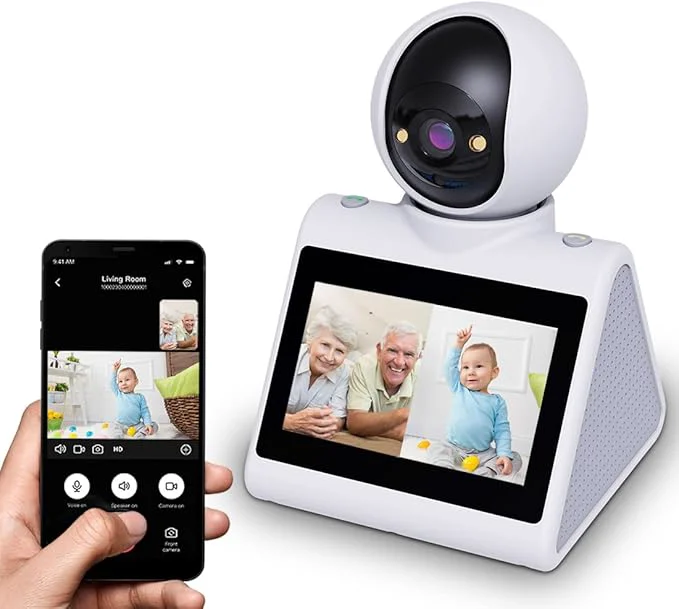 Official Two Way Video Camera Dual-band 5G 2.4G Indoor Home Security Cameras Baby Motion Pet Dog Camera with Phone App Motion for Elderly Nanny Pet Dog Baby Audio Calling Device Pan Til Motion DetectionAbout ThisOverview Certified