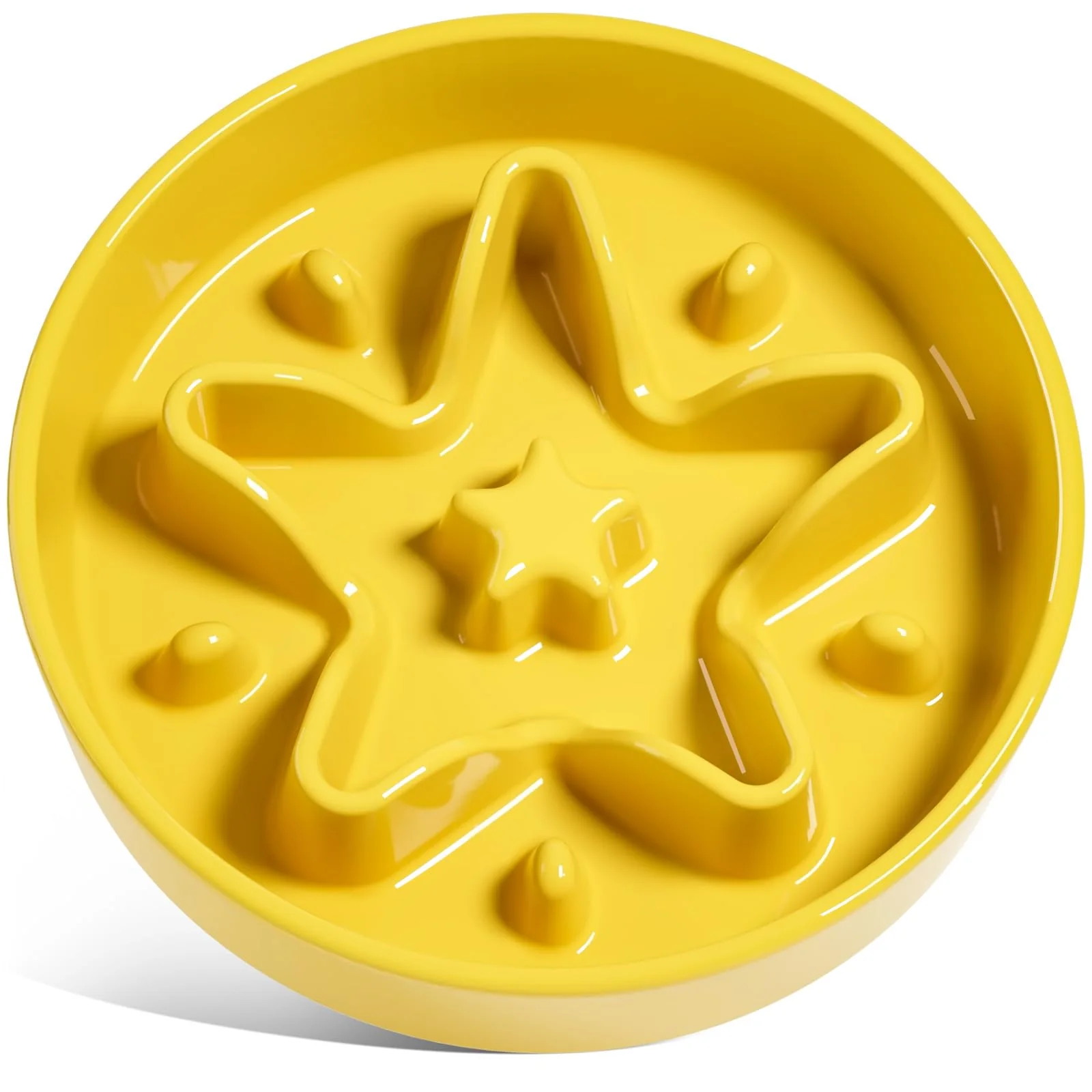 Classic LE TAUCI Ceramic Slow Feeder Dog Bowls – 3 Cups Non-Slip Microwave Safe Effective