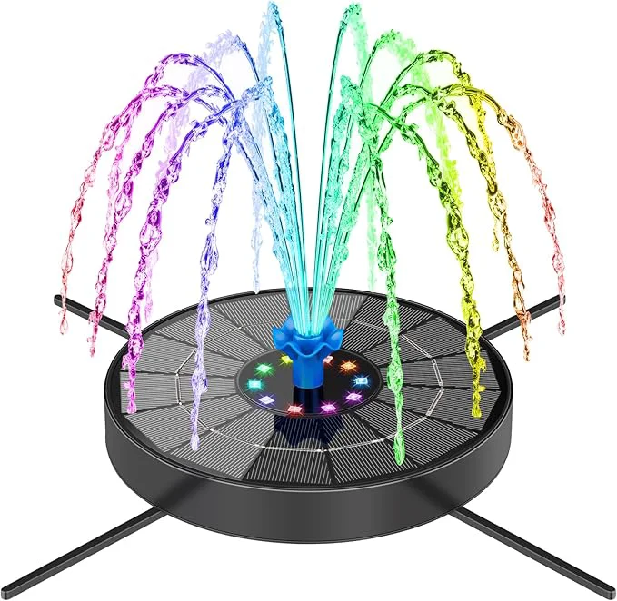 Advanced Solar Fountain Pump with 3 Spray Height Adjustments Upgraded Glass Solar Bird Enhanced