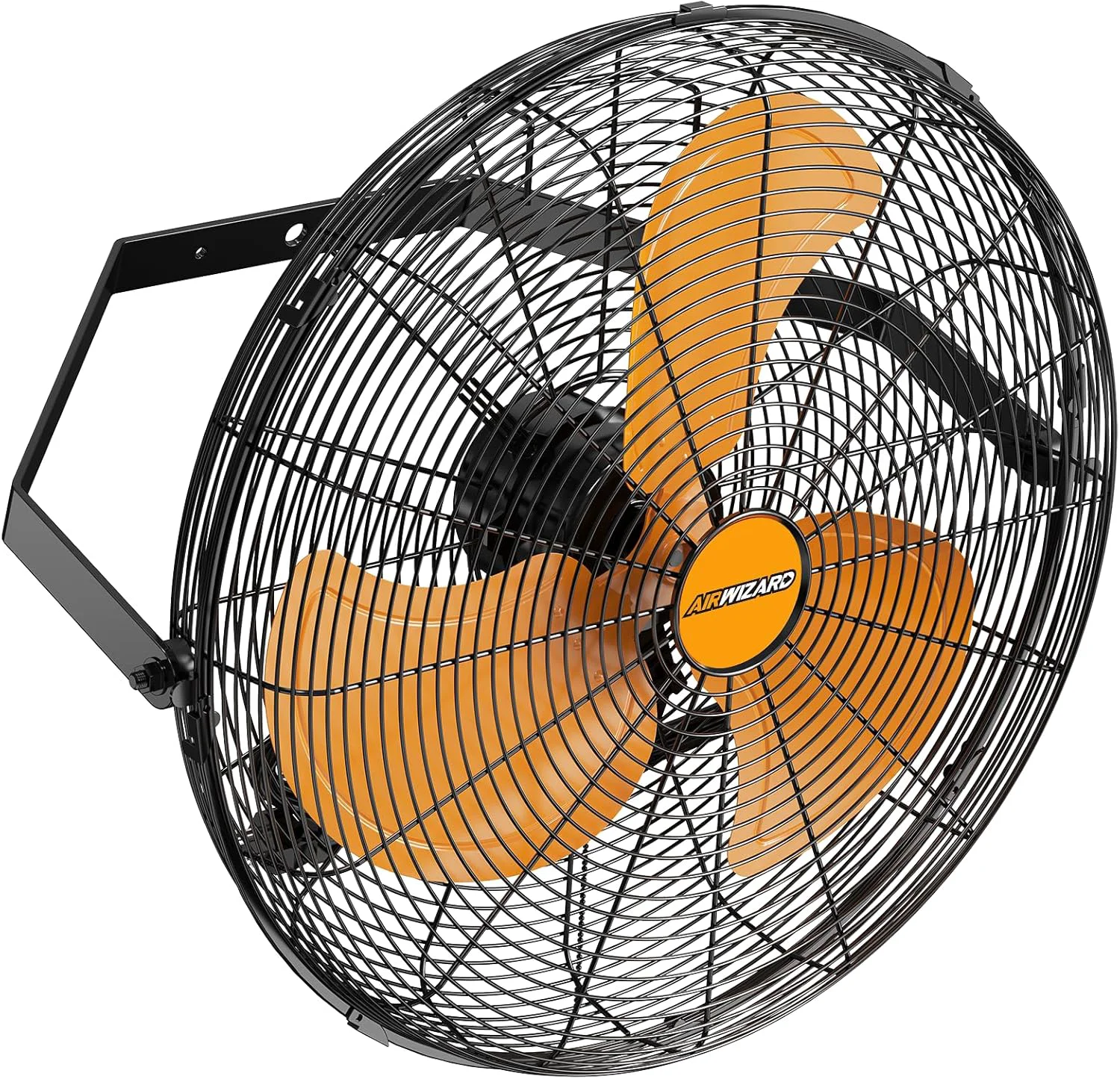 Crafted 20 Inch Industrial Wall Mount Fan 4850 CFM High Velocity Metal Wall Fan 3 Speed Adjustable Tilt Commercial Use for Garage Gym Covered Patio Workshop Greenhouse – UL Listed Exceptional