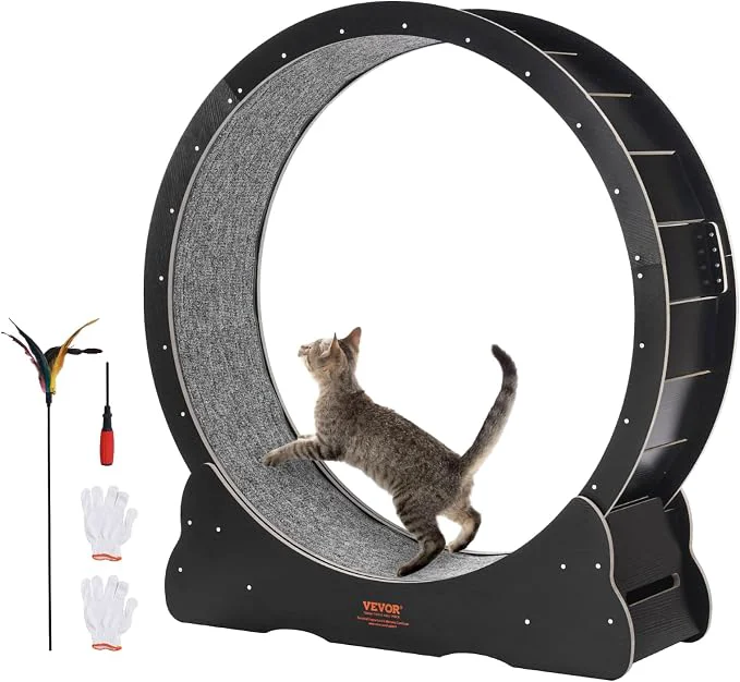Superior VEVOR Cat Exercise Wheel 43.3 Large Cat Treadmill Outstanding