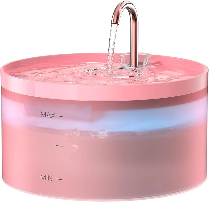 Verified Pink Cat Water Fountain 108oz 3.2L Cat Fountain Super Silent Pet Water Fountain Quality