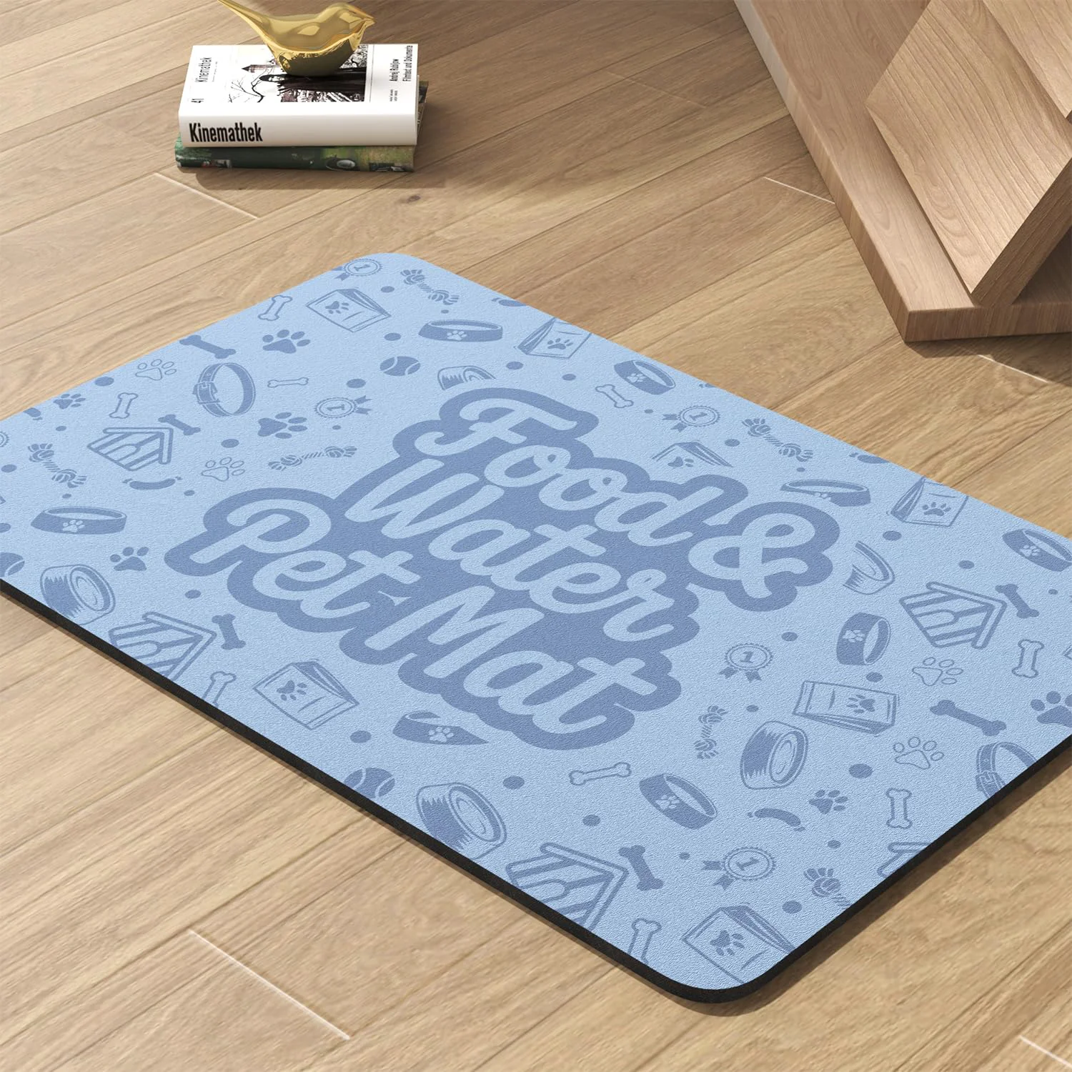 Refined PADOOR Pet Feeding Mat Absorbent Quick-Dry Bowl Mat for Dogs Cats 23×34 Fine Crafted