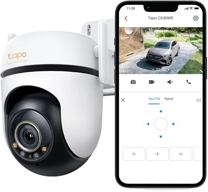 Environmentally Friendly Tapo 3K 5MP Outdoor Pan Tilt Security Wi-Fi Camera High-End